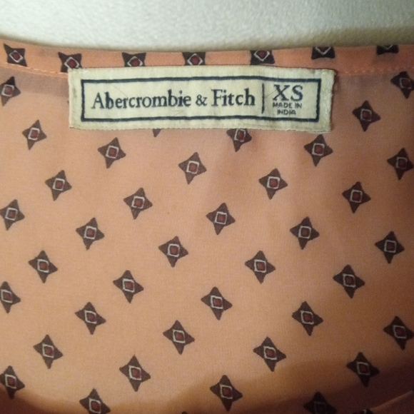 Abercrombie & Fitch 90's Y2K Style Peasant Floral Bohemian Blouse Size XS - Picture 8 of 9